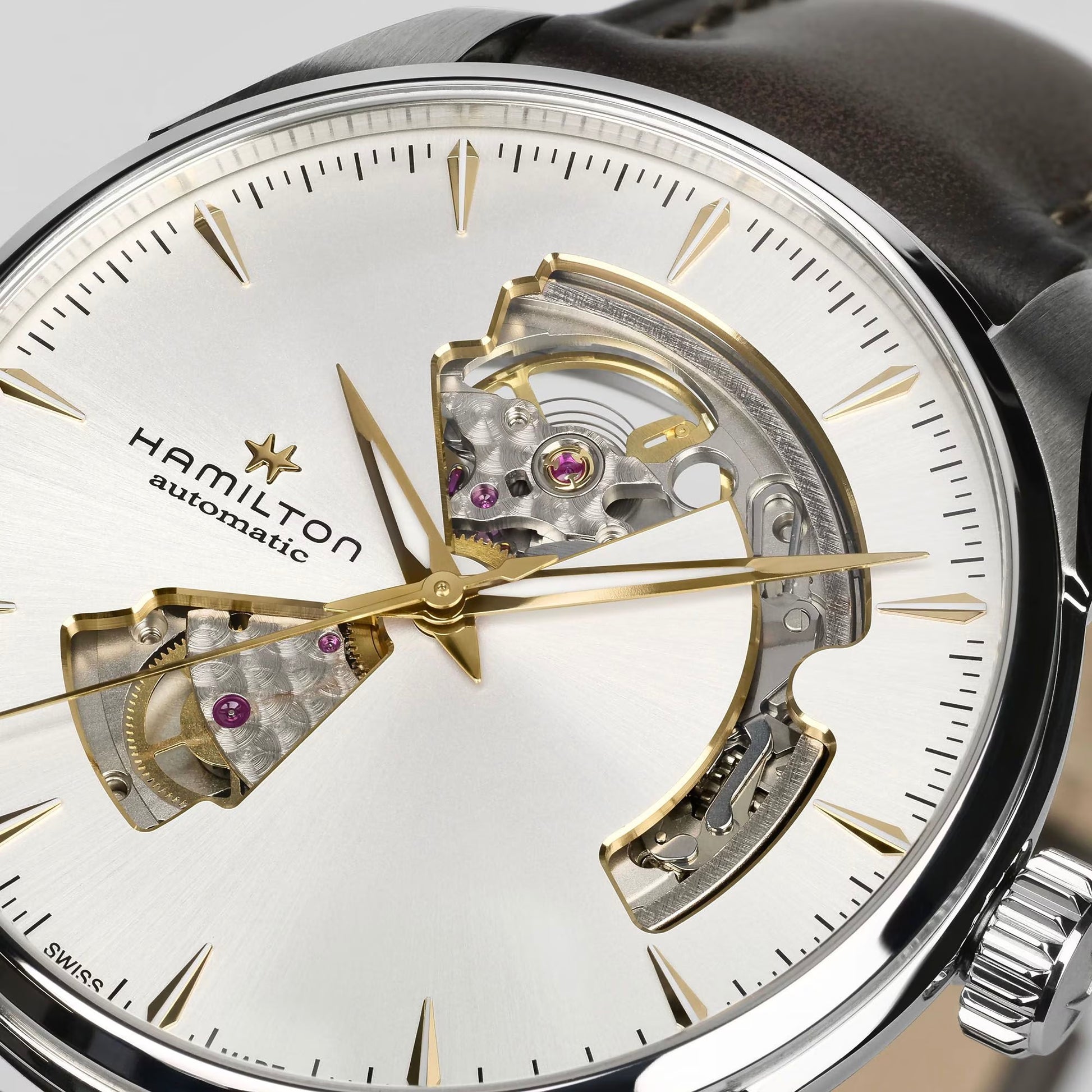 HAMILTON Mod. JAZZMASTER OPEN HEART AUTO H32675551 - Simons & Roth Watches