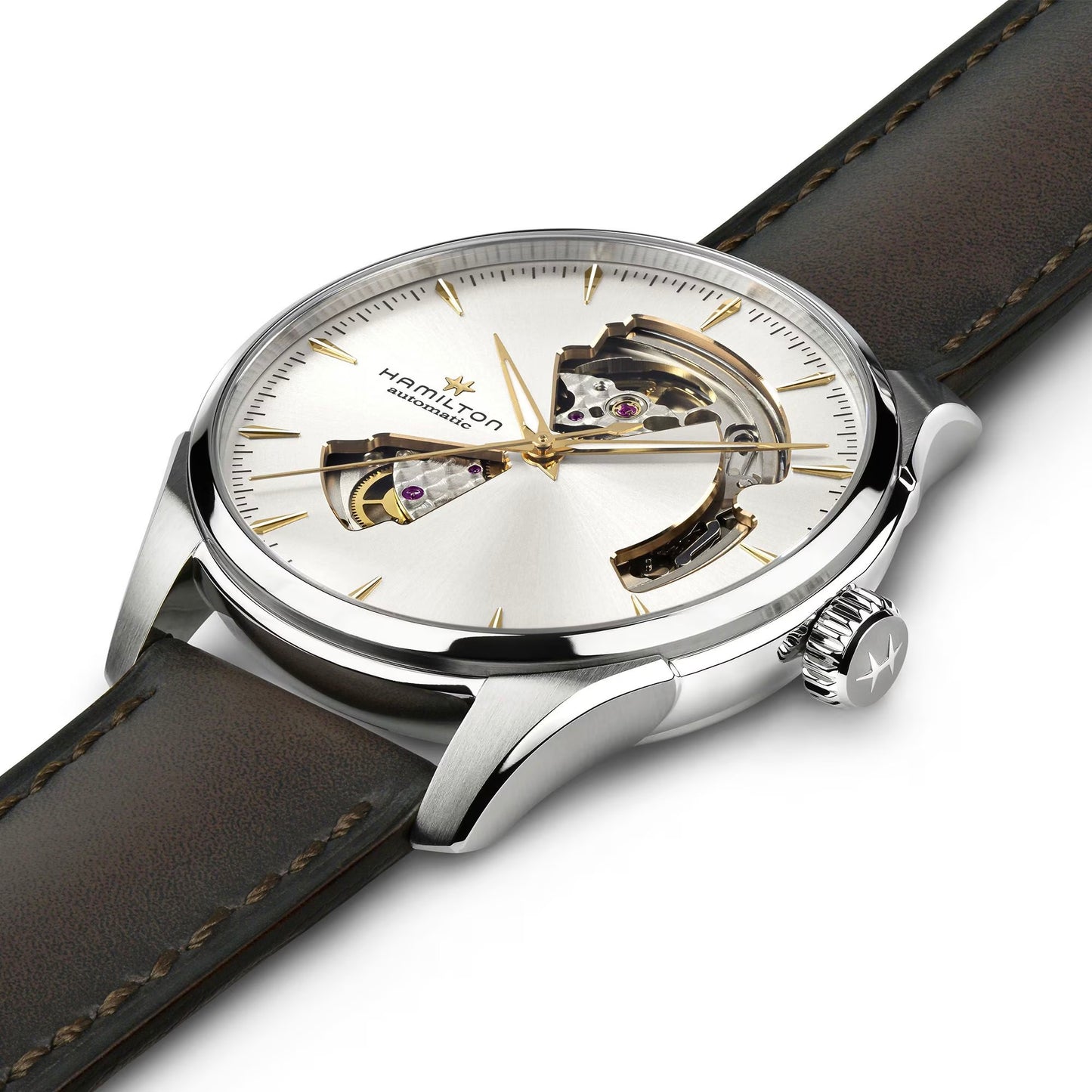 HAMILTON Mod. JAZZMASTER OPEN HEART AUTO H32675551 - Simons & Roth Watches
