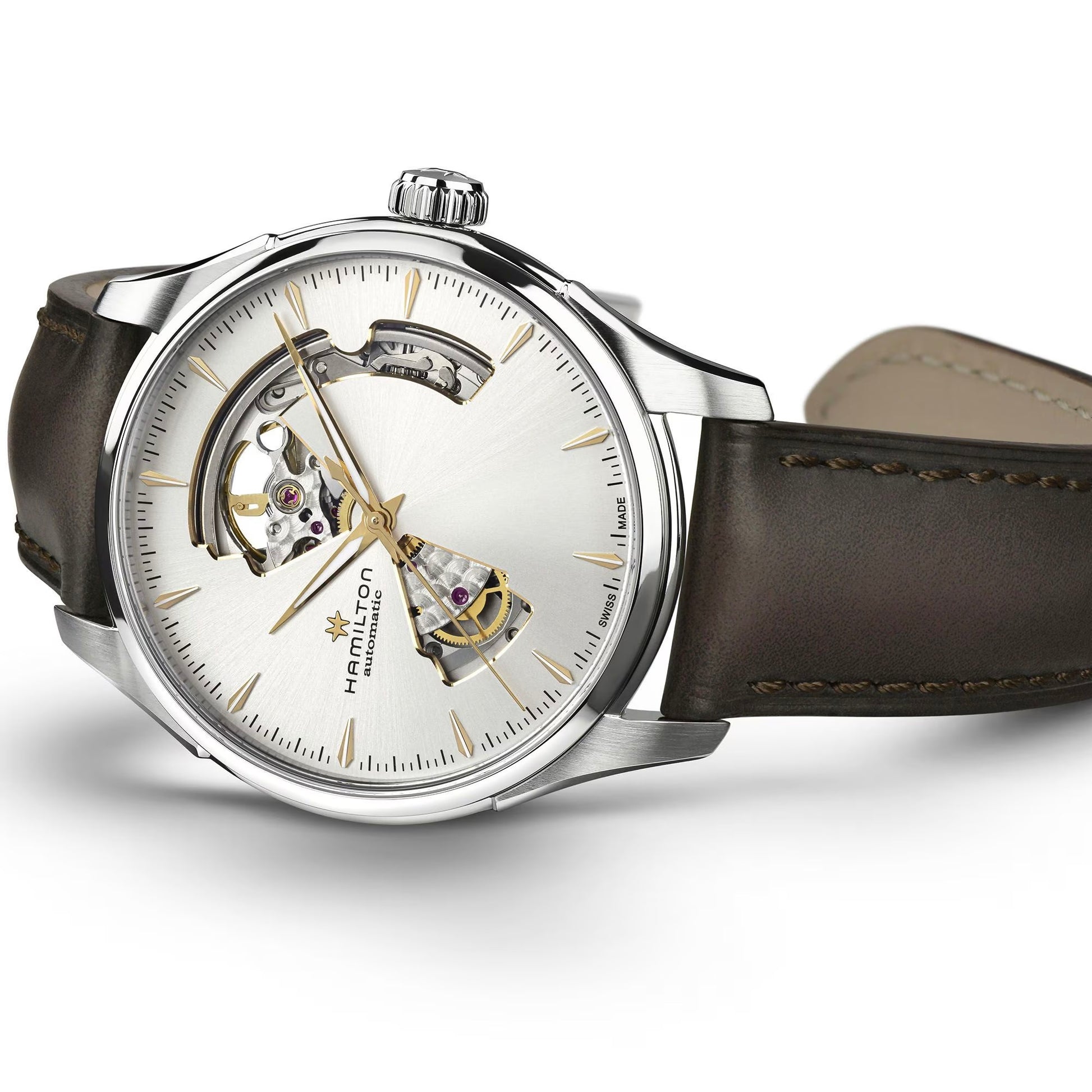 HAMILTON Mod. JAZZMASTER OPEN HEART AUTO H32675551 - Simons & Roth Watches